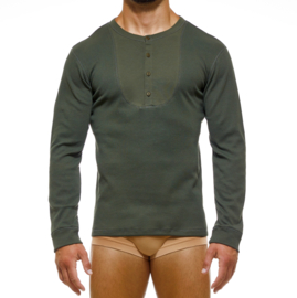 Modus Vivendi Henley Longsleeves Khaki