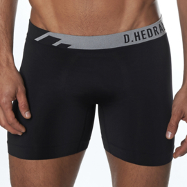 D.HEDRAL Seamless Boxer Zwart-Grijs