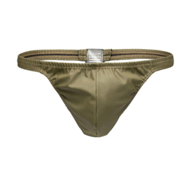 Modus Vivendi Leather Leagacy Thong/String Khaki