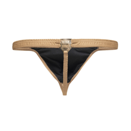 Modus Vivendi Leather Leagacy Thong/String Camel