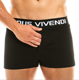 Modus Vivendi Klassieke losse Boxer Zwart