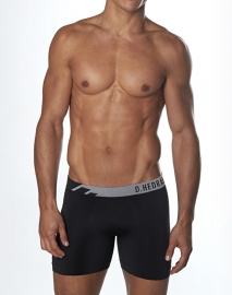 D.HEDRAL Seamless Boxer Zwart-Grijs