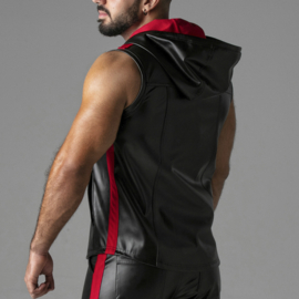 Locker Gear Sleeveless Hoody Red