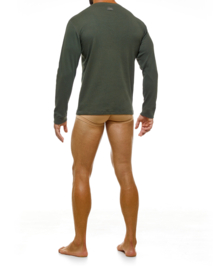 Modus Vivendi Henley Longsleeves Khaki