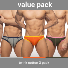 Addicted Twink Cotton 3 Pack Slips