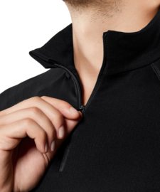 Falke Lange mouwen shirt extra warm met rits - zwart