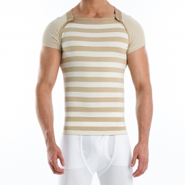 T-Shirt Modus Vivendi Wide Multi-shirt Zandkleur