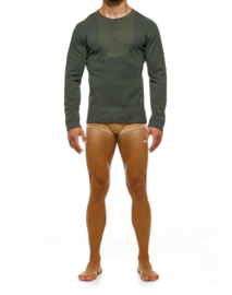 Modus Vivendi Henley Longsleeves Khaki