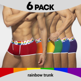 Addicted 6 Pack Rainbow Boxers