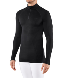 Falke Lange mouwen shirt extra warm met rits - zwart