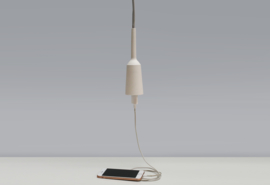 Lamp&Socket Set White | Light grey wire