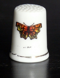 Vingerhoedje Vlinder porselein