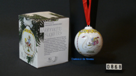 1988 Kerstbal porselein, Hutschenreuther