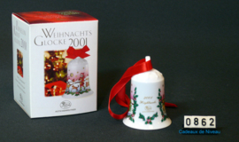 2001 Kerstklokje porselein, Hutschenreuther