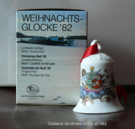 1982 Kerstklokje porselein merk Hutschenreuther