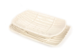 model Uitlekschaal Asperges 34 x 21 cm Wit