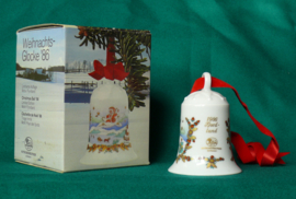 1986 Kerstklokje porselein merk Hutschenreuther