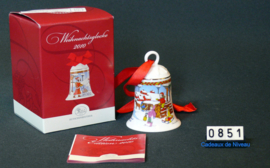2010- Kerstklokje porselein Hutschenreuther met lind en opschrift 25 jaar