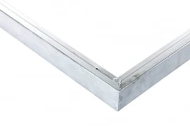 Hoekstuk voor daktrim aluminium 30 x 30 cm