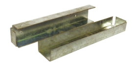 U-profiel voor dubbele betonplaat hoek of muur (205 cm)