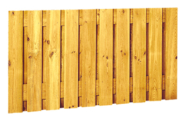 21-planks scherm 180 x 130 cm