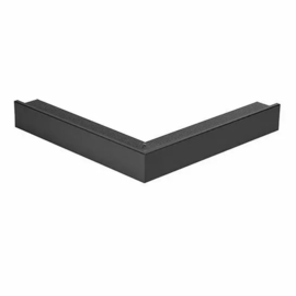 Buitenhoekstuk voor daktrim aluminium zwart (RAL 9005) 40 x 40 cm