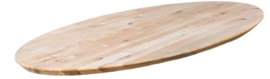 Eiken ovale eettafel