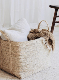 THE DHARMA DOOR LARGE JUTE BASKET