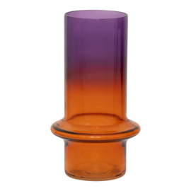 UNC VAASJE - PAARS ORANJE GERECYCLED GLAS