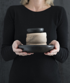 BLACK POTTERY OVEN DISH