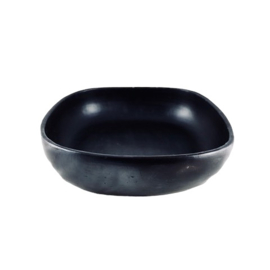 BLACK POTTERY RECHTHOEKIGE OVENSCHAAL