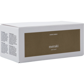 MERAKI GEURKAARS DARK WOOD SET VAN 2
