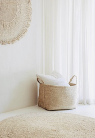 THE DHARMA DOOR LARGE JUTE BASKET