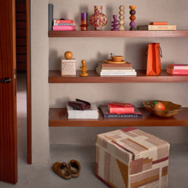 UNC VAASJE - PAARS ORANJE GERECYCLED GLAS
