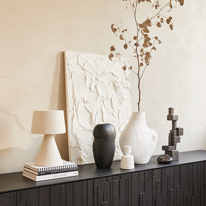 UNC LUCE TAFELLAMP - TIJDLOOS DESIGN IN MAT WIT KERAMIEK