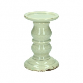 Candle holder Ceramic Grey