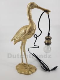 Mansion atmosphere Tafellamp Master crane gold