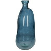Vase recycled glass Blue