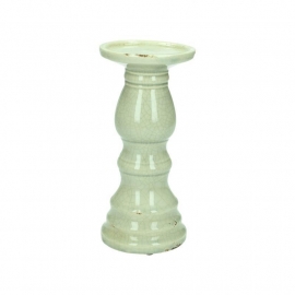 Candle holder Ceramic Grey