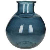 Vase recycled glass Blue