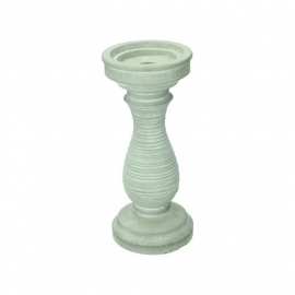Candle holder cement grey