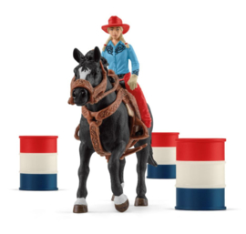 Barrel racing avec cowgirl 42576