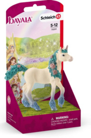 licorne aux fleurs poulain 70591