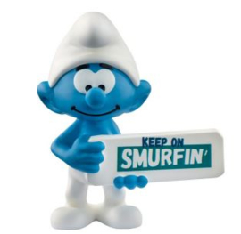 smurf met schild 20843