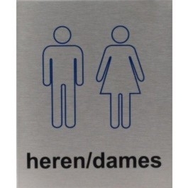 RP22 RVS Pictogram HEREN/DAMES