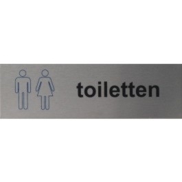 RP04 RVS Pictogram TOILETTEN