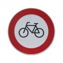 GA021 verbod fiets 24cm rond