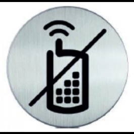 RP59 RVS Pictogram TELEFOON VERBODEN