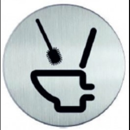 RP78 RVS Pictogram TOILET SCHOONHOUDEN