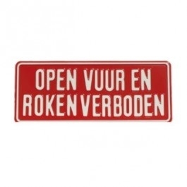 GA-034 Roken en open vuur verboden